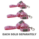 Doog Toto Dog Lead (Pink & Grey)