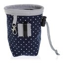 Doog Stella Small Dog Treat Navy Pouch with White Spots