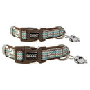 Doog Benji Collar with Brown & Blue Zigzag
