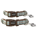 Doog Benji Collar with Brown & Blue Zigzag