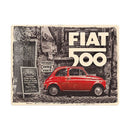 Nostalgic-Art Fiat 500 Large Sign (30x40cm)