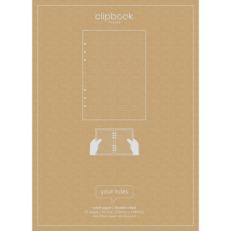 Filofax A5 Clipbook Refill 25pk