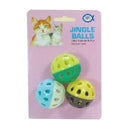 UniPet Heavy Duty Jingle Bell Cat Toy 3pcs