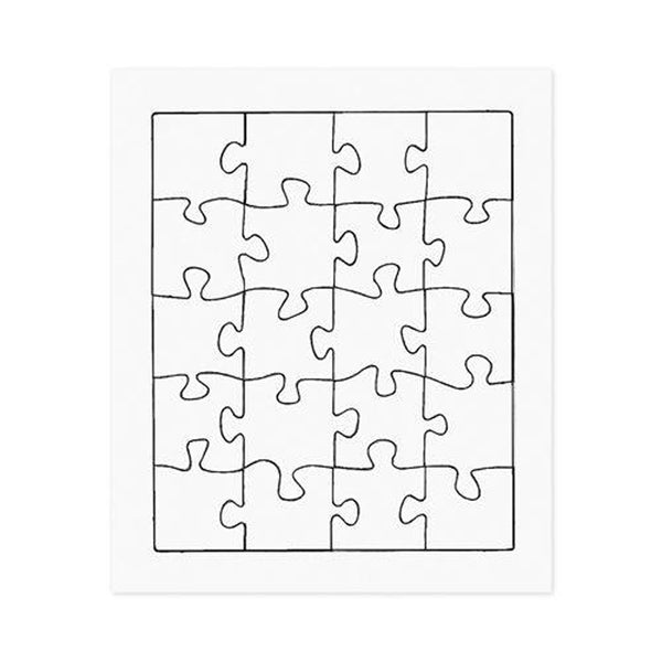 Cardboard Jigsaw 20pk