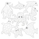 ColourMe Cardboard Sea Creatures 24pk