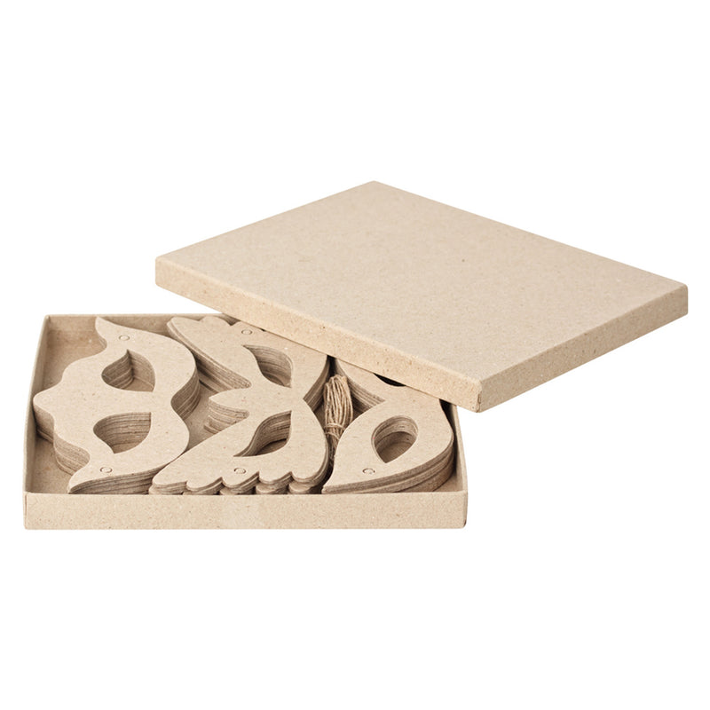 Papier Mache Eye Masks 30pk