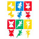 Educational Colours Fairy Stencils (Set of 6)