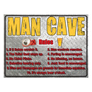  Schweres Blechschild aus Stahl (30 x 40 cm)