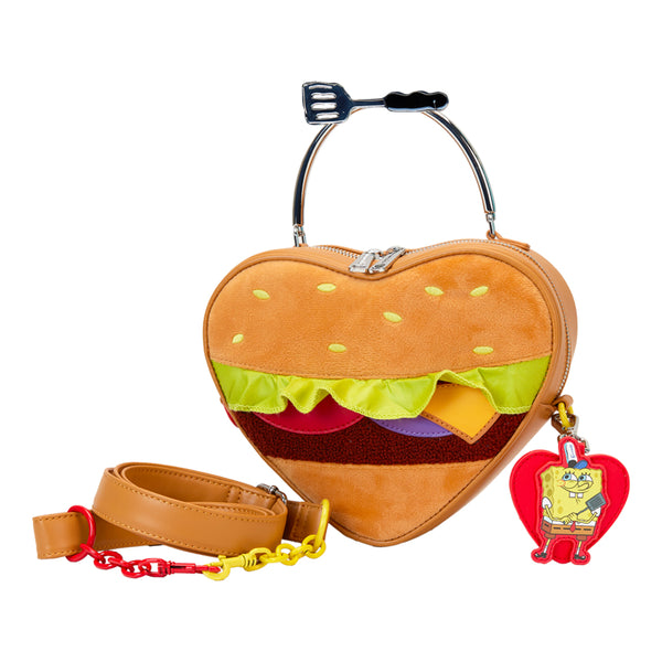 Spongebob Krabby Patty Plush Crossbody Bag