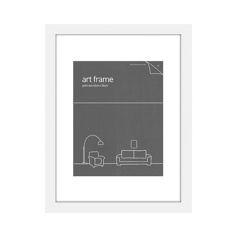 White Art Frame with Double Mats (42x54cm)