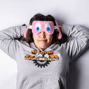 Relaxeazzz Pac-Man Pink Ghost Travel Pillow & Eye Mask Set