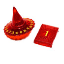 PolyHero Dice Dragonfire D20 Wizard Hat and D2 Spellbook