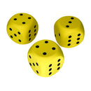 Chessex Foam Round Cornered Pips Dice 50mm (Yellow/Black)