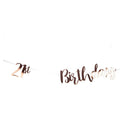  Roségoldene Buchstaben-Wimpelkette