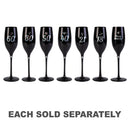 Black Luxe Birthday Champagne Flute