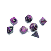 Chessex Gemini Black Mini-Polyhedral 7-Die Set