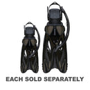 Rayzor Gold Adult Mask, Snorkel & Fin Set (Black)