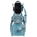 Oasis Adult Silitex Mask, Snorkel & Fin Set (Blue)