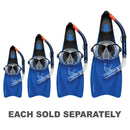 Bali Silicone Mask, Snorkel & Fin Set (Blue)