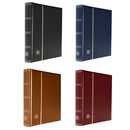 Padded Leatherette A4 Stockbook w/ 64 White Pages