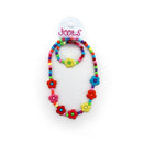 Bright Bangle & Necklace Flower Design Set