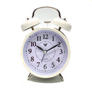 Metal Twin Bells Table Alarm Clock with Light