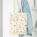 Funky Fungi Print Polycotton Tote Bag
