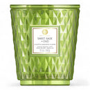 Sweet Sage & Oud Coloured Glass Candle 595g