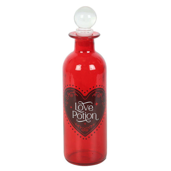 Red Decorative Love Potion Glass Bottle