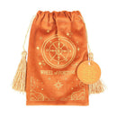 The Wheel of Fortune Vintage Tarot Velvet Drawstring Bag