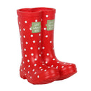 Red Welly Boot Resin Planter