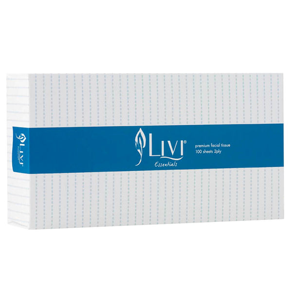 Livi Essentials Premium 2-lagiges Kosmetiktuch (100 Blatt)