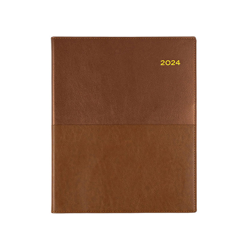 Collins Debden Vanessa Quarto Vert WTV 2024 Tagebuch