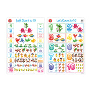 Learning Can Be Fun Count to 10 Double Sided Chart