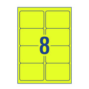 Avery High Visibility Fluoro Address and Shipping Label