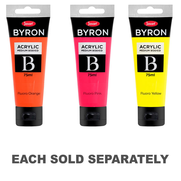 Jasart Byron Fluoro Acrylic Paint 75mL