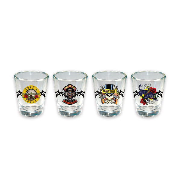 Guns N' Roses Shot Glass Set (4 Pack)