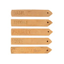 Caharin Veggie Marker Terracotta Set von 5