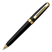 Prelude schwarz matt/22 Karat vergoldeter Stift