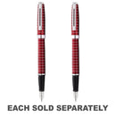 Prelude Fountain Pen with Engraved Lines (Red)