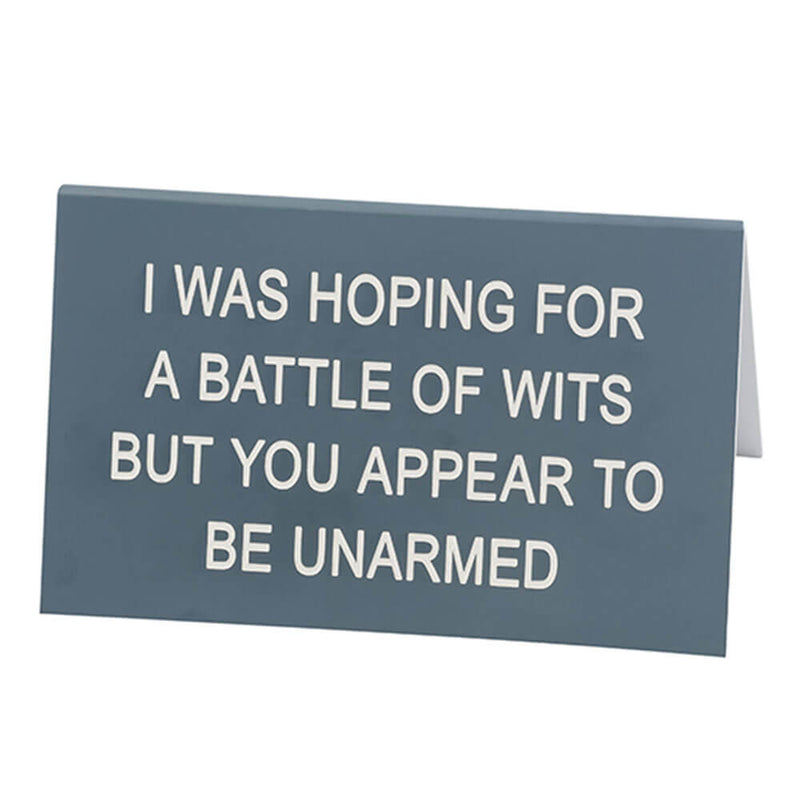 Say What Schreibtischschild groß