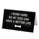 Say What Schreibtischschild groß