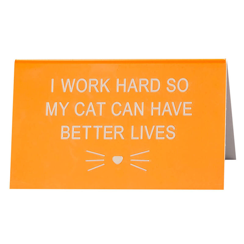 Say What Schreibtischschild groß