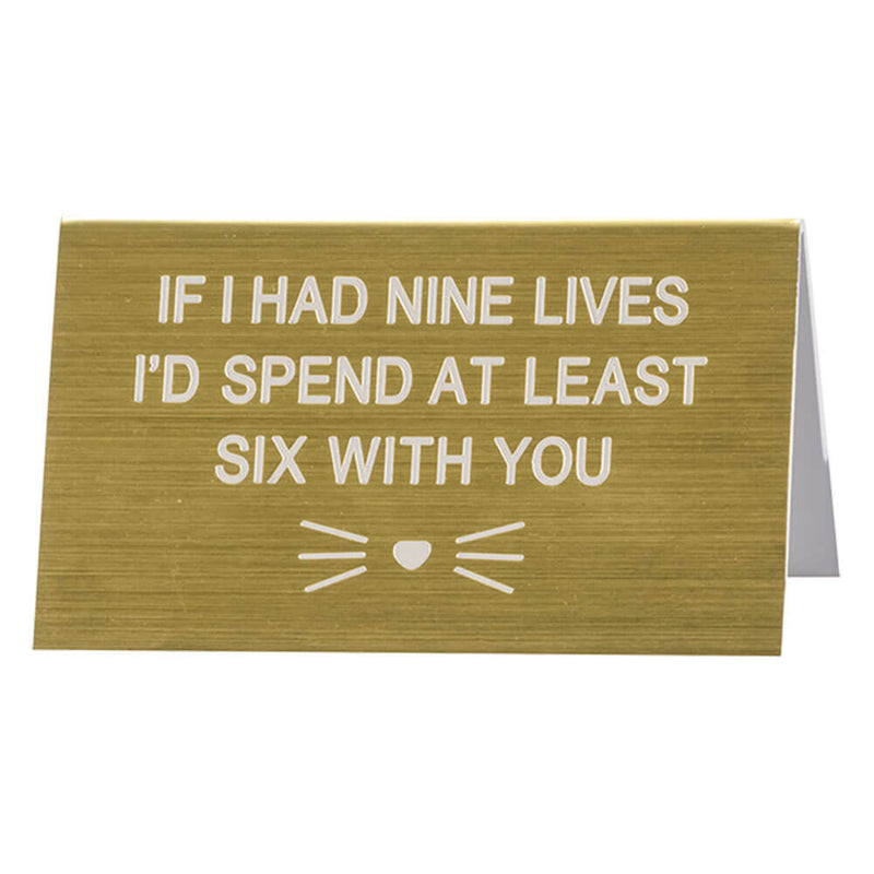 Say What Schreibtischschild groß