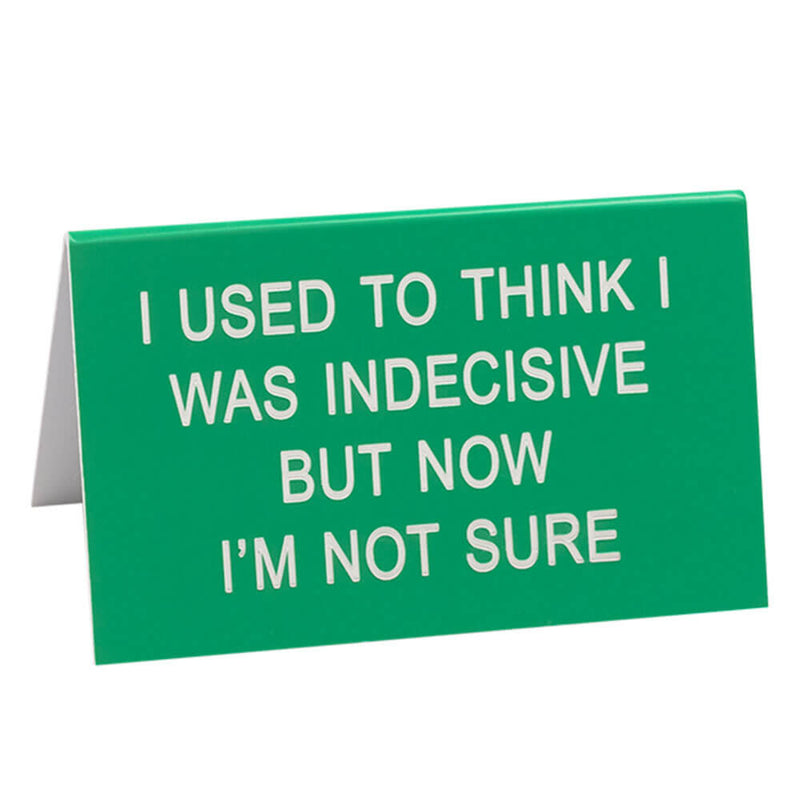 Say What Schreibtischschild groß