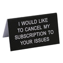 Say What Schreibtischschild groß