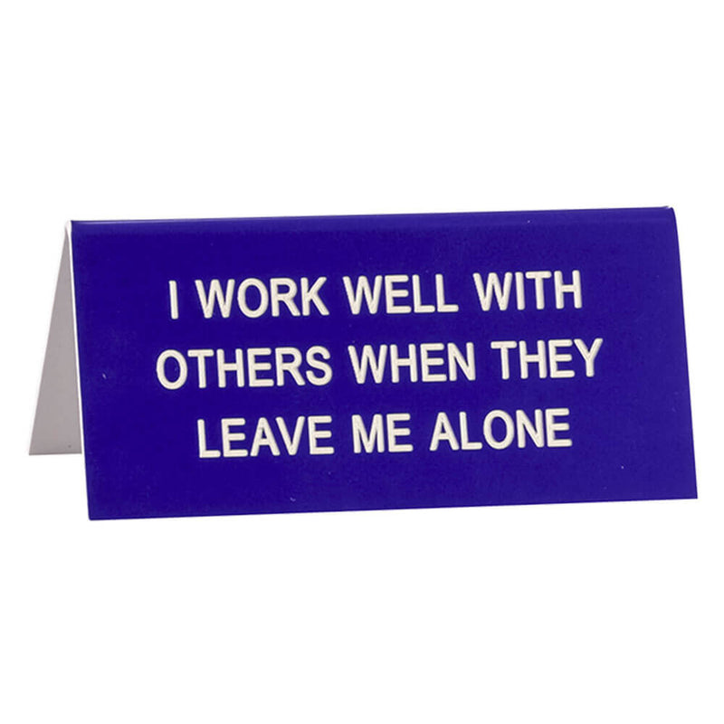 Say What Schreibtischschild klein