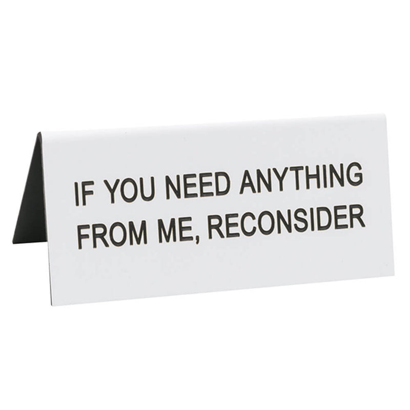 Say What Schreibtischschild klein