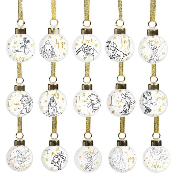 Disney Collectible Ceramic Mini Bauble (Set of 15)