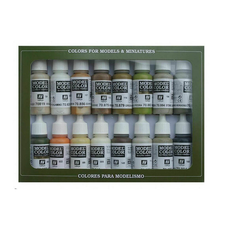 Model Color Paint Set mit 16 Farben